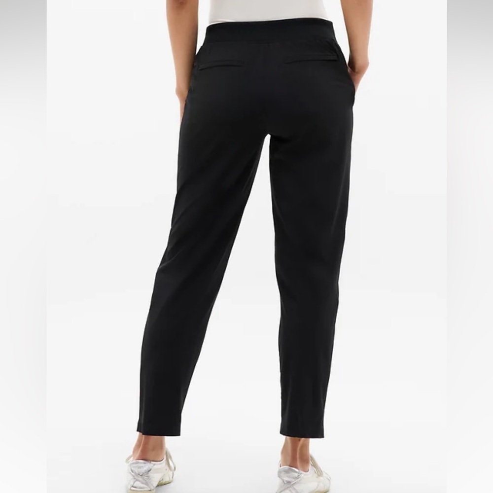Athleta Brooklyn Ankle Pant Black Featherweight Stretch Size 14 - Picture 2 of 12